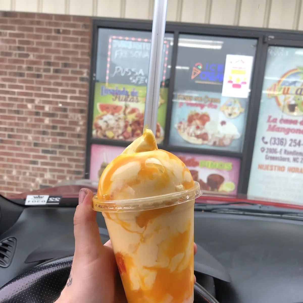 Soursop and Mango Smoothie with Popping Boba