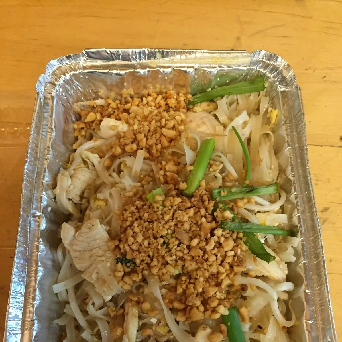 Chicken Pad Thai with Peanuts