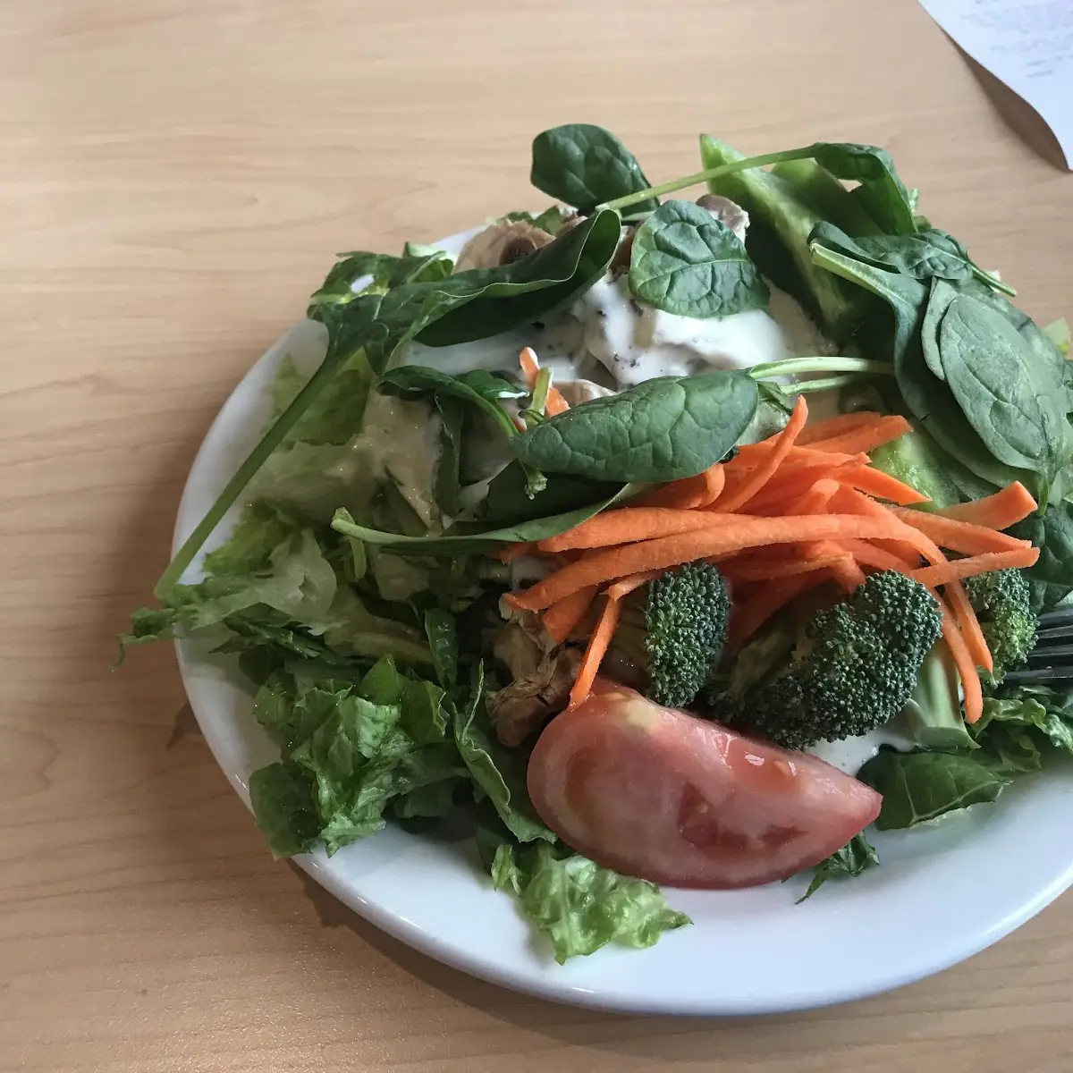 Garden Salad Includes Spinach & Spring Mix Salad
