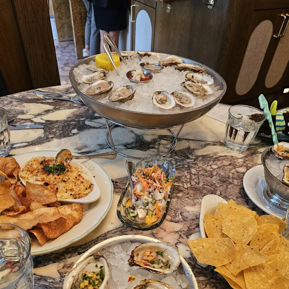 Raw Oysters on Crushed Ice