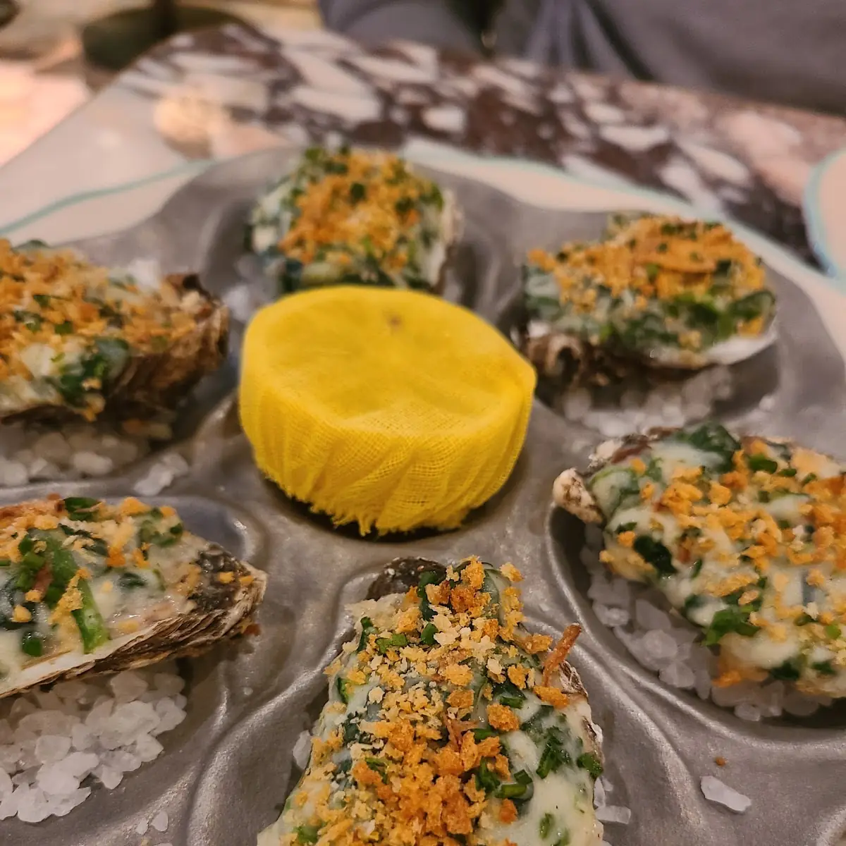 Roasted Oysters Rockefeller