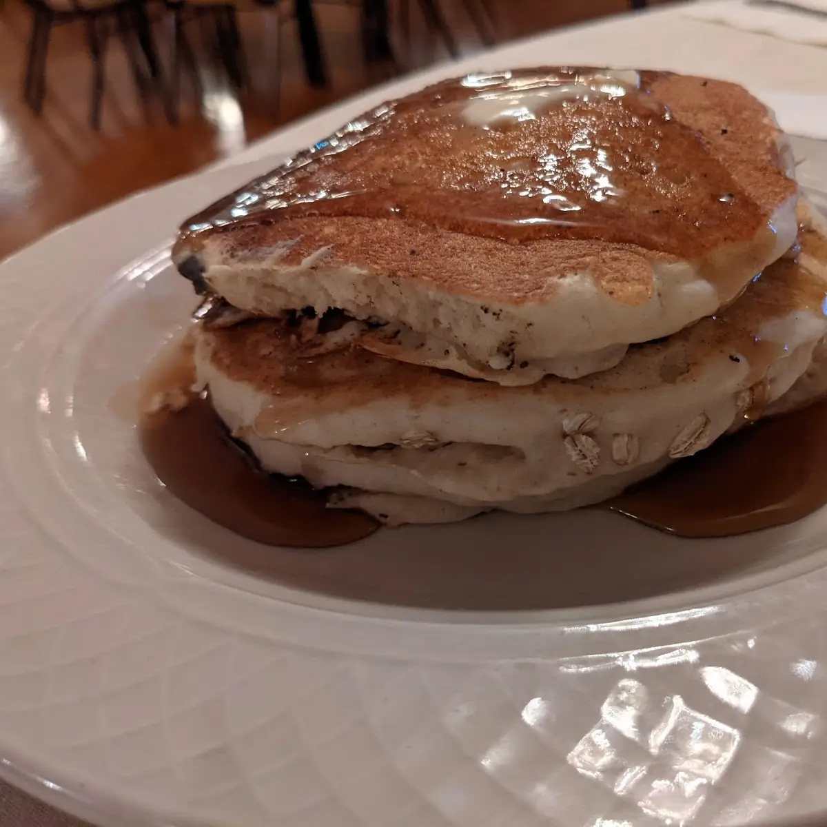 Pancakes with Real Maple Syrup