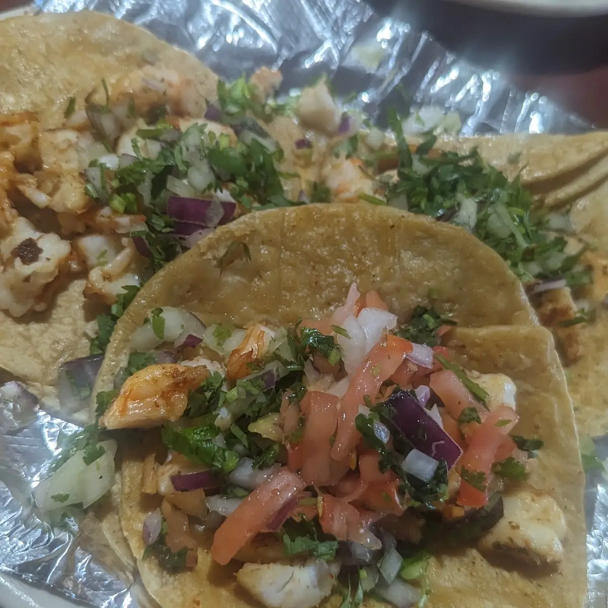 Shrimp Taco Cilantro & Onion Corn Tortilla