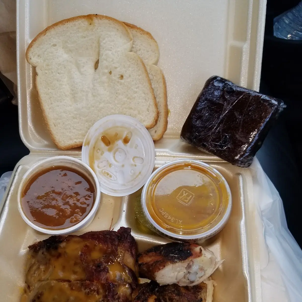 Combination Plate with Ribs and Baked Beans