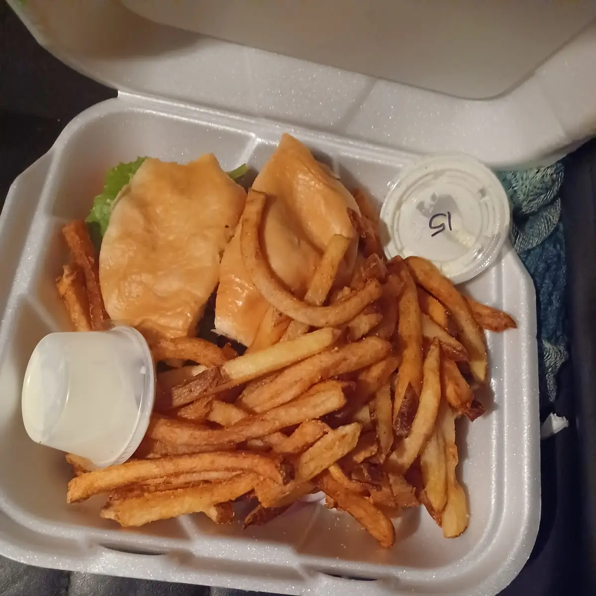 Cheese Burger and Fries
