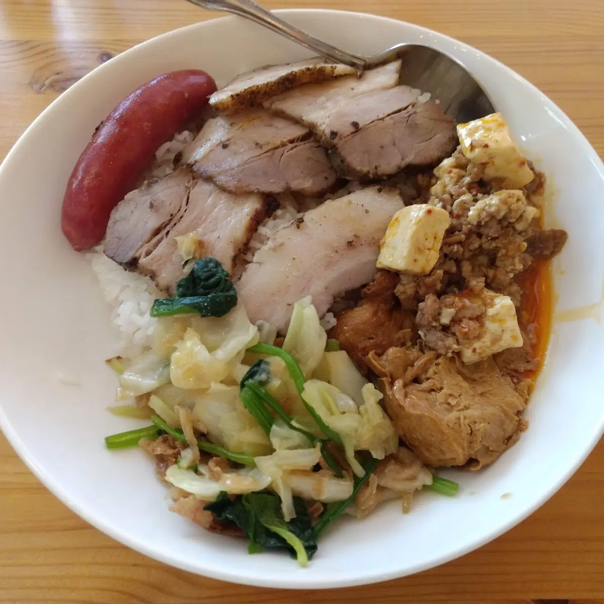 Sausage Pork Belly with Rice