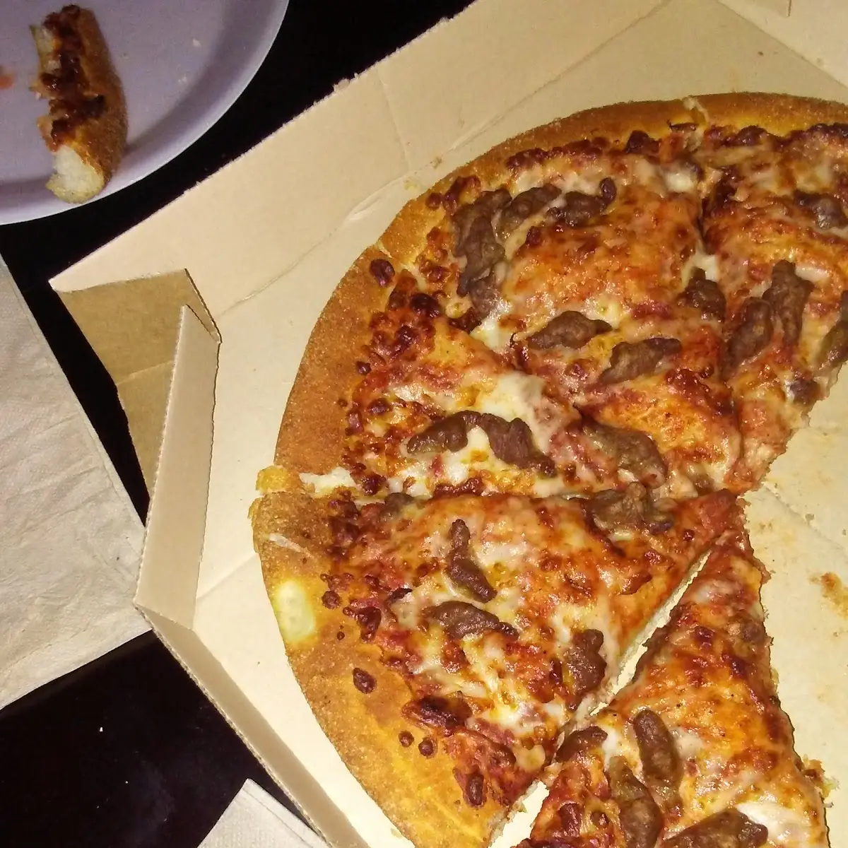 Beef Pan Pizza