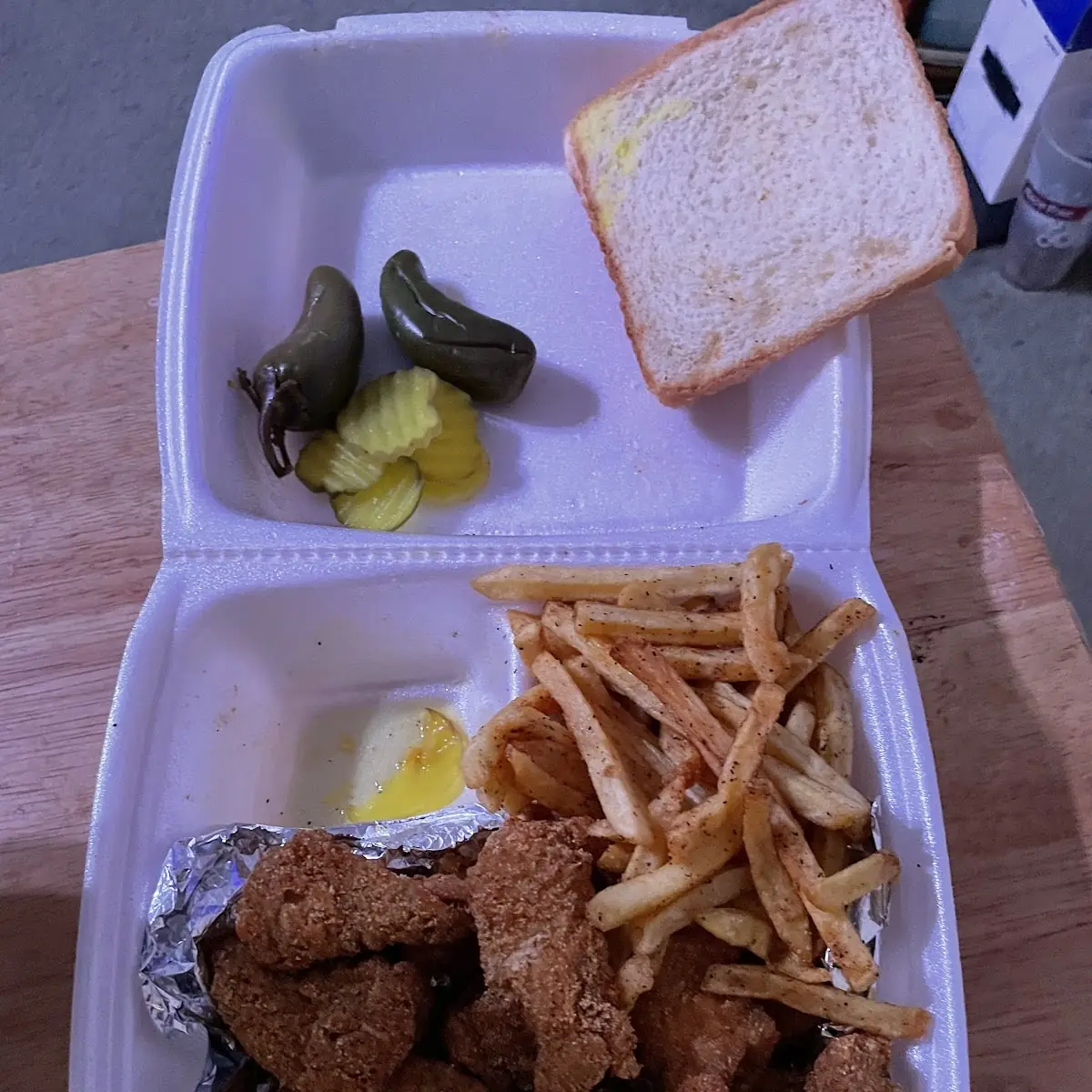 Fried Fish Basket with Fries