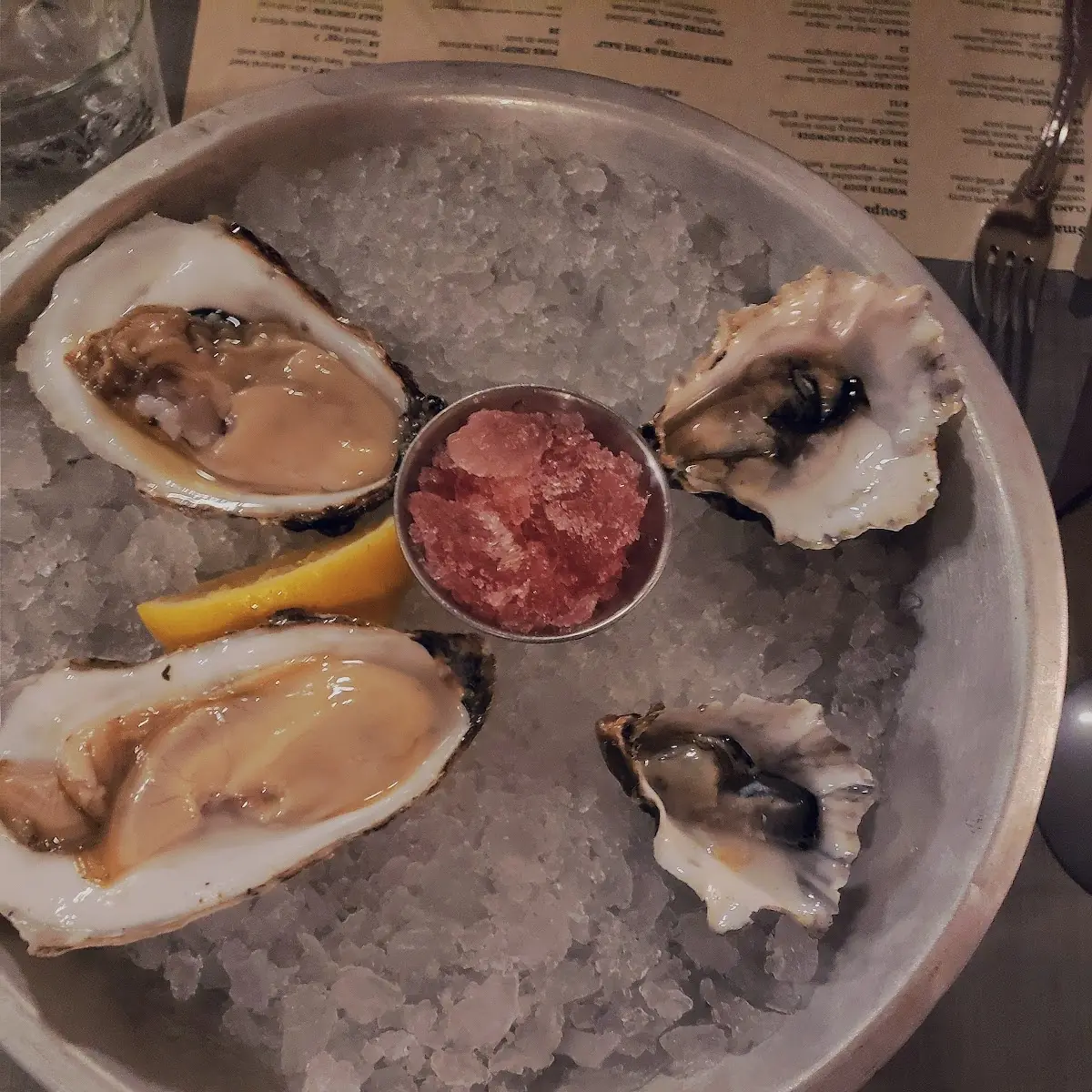 Pacific Oysters on the Half Shell