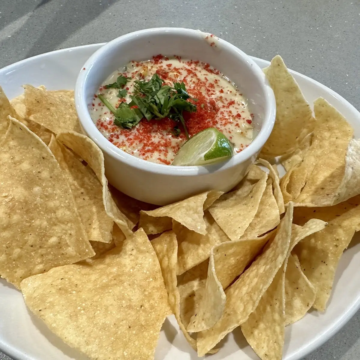 Roasted Corn Queso Dip
