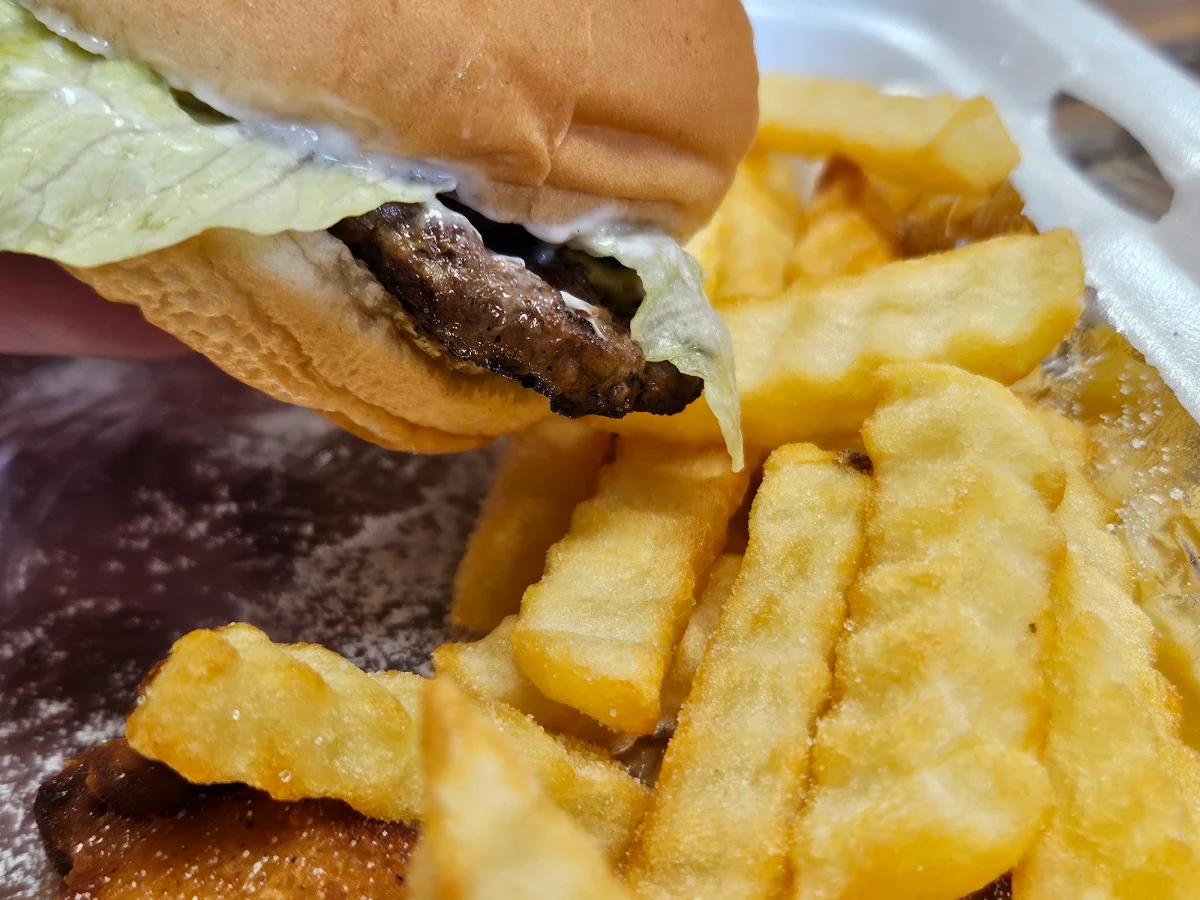 Double Cheeseburger and Fries