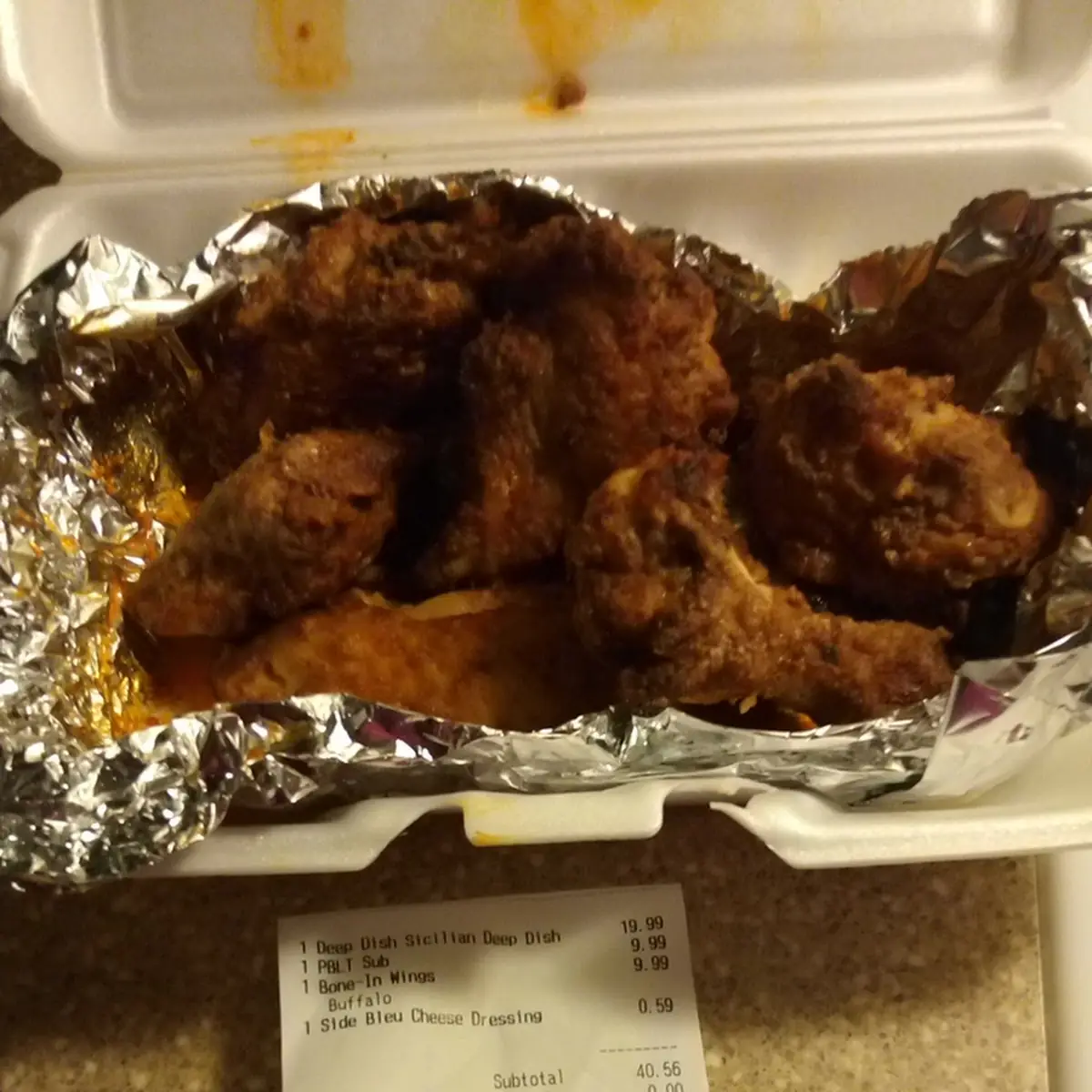 Buffalo Wings and Deep Dish