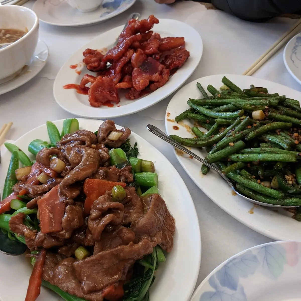 Peking Spare Ribs String Beans Hunan Beef