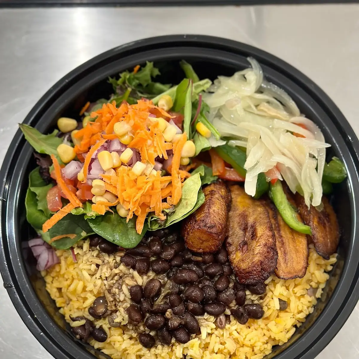 Pork Bowl with Plantains