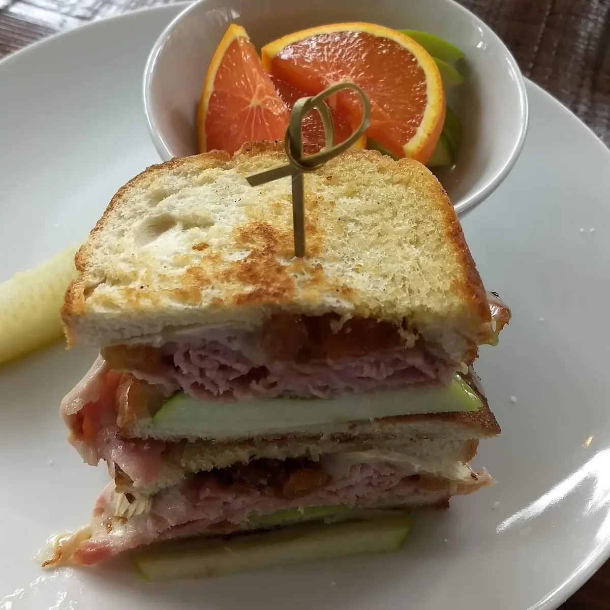 Ham and Apple Slices