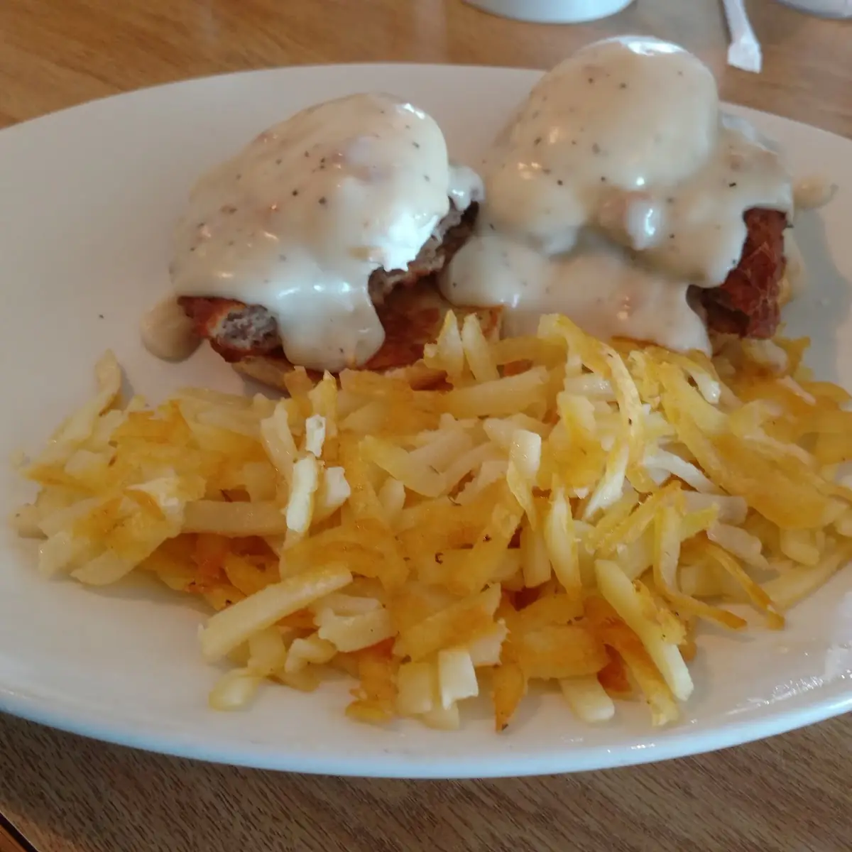 Chicken Fried Steak Eggs Benedict