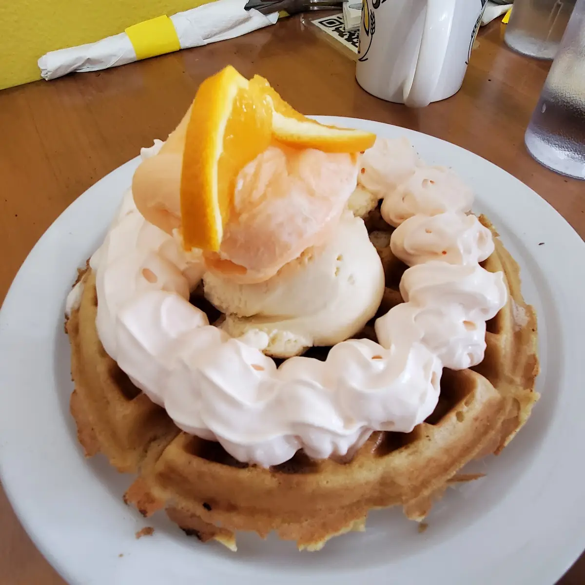 Orange Creamsicle Waffle