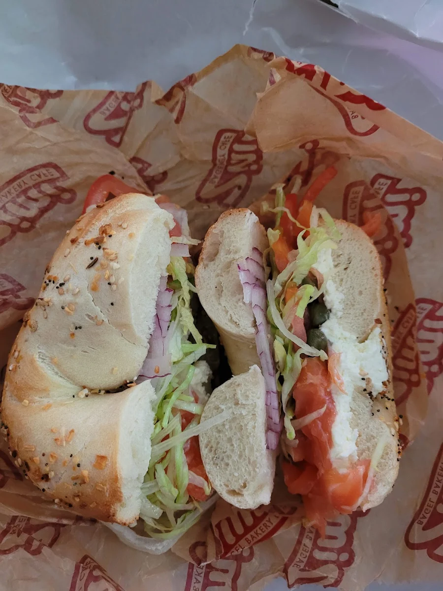 Everything Bagel with Smoked Salmon