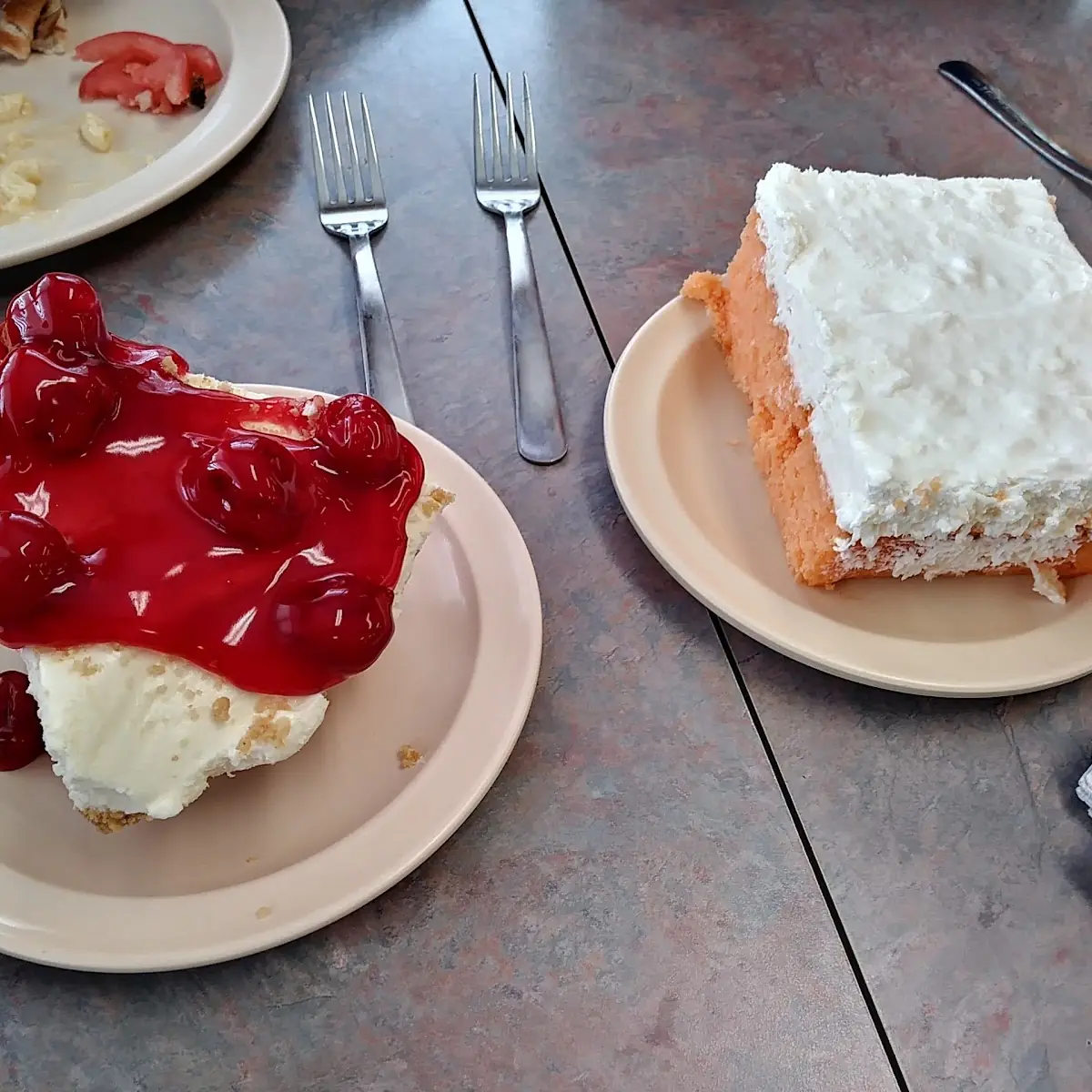Cherry Cheesecake and Orange Dream Cakr
