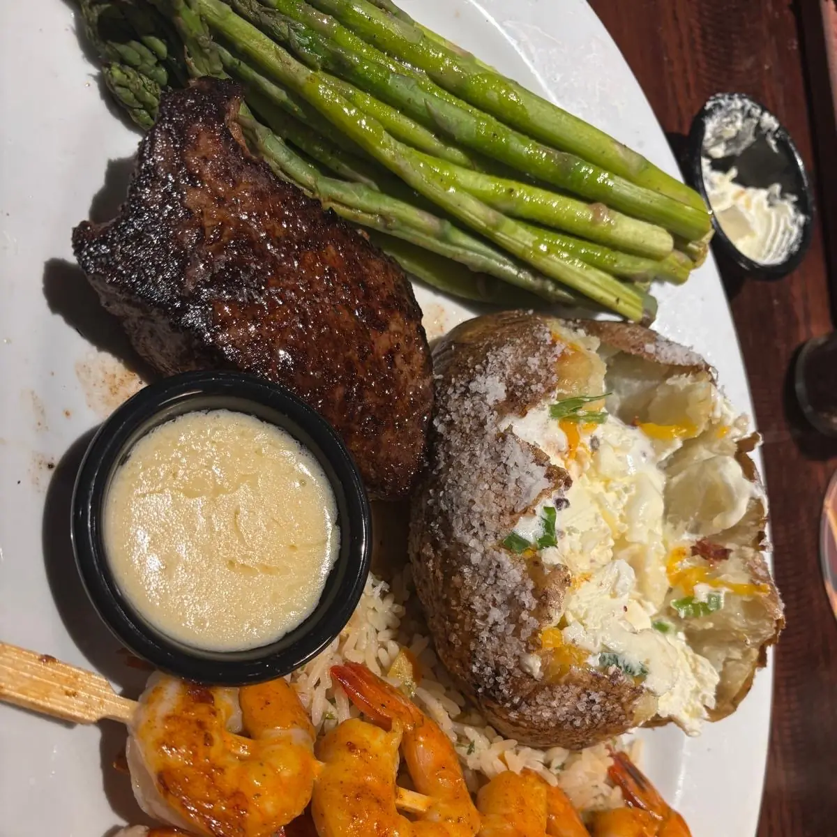 Longhorn Salmon with 8ct Redrock Grilled Shrimp