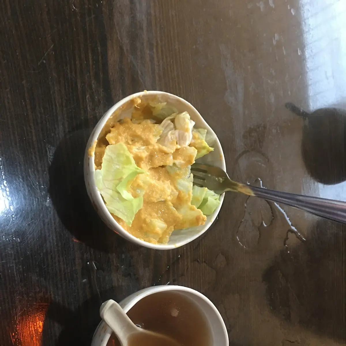 Onion Soup and Salad with Ginger Dressing