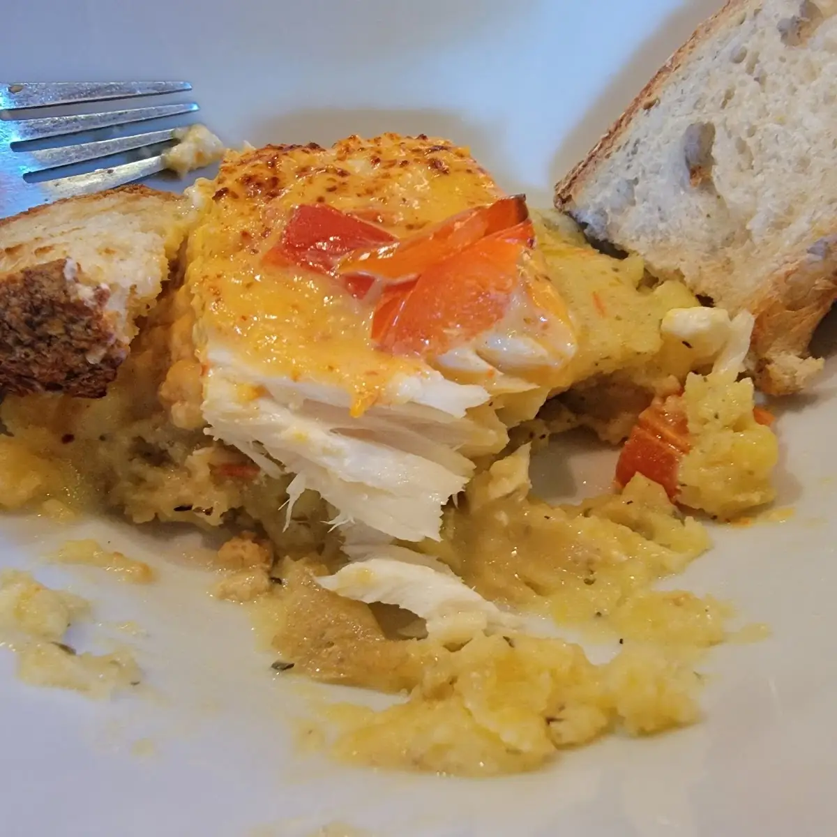 Halibut with Red Pepper Sauces