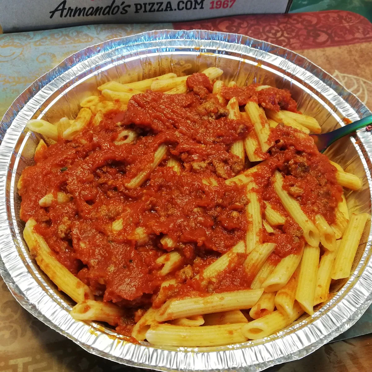 Penne with Meat Sauce