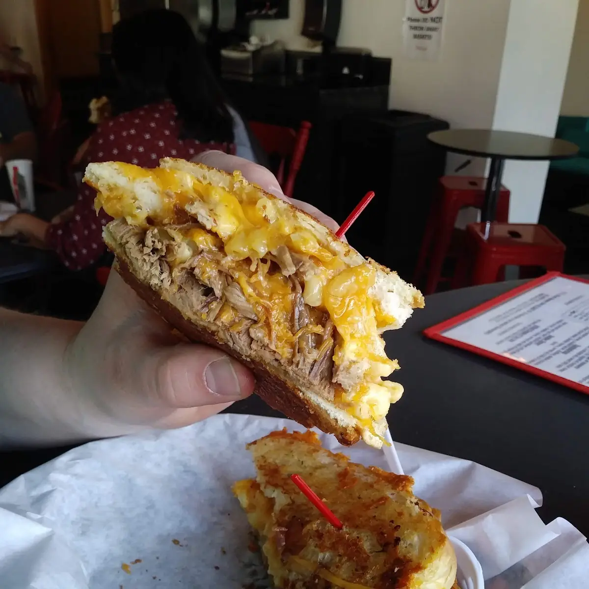 Pot Roast Mac N Cheese Grilled Cheese