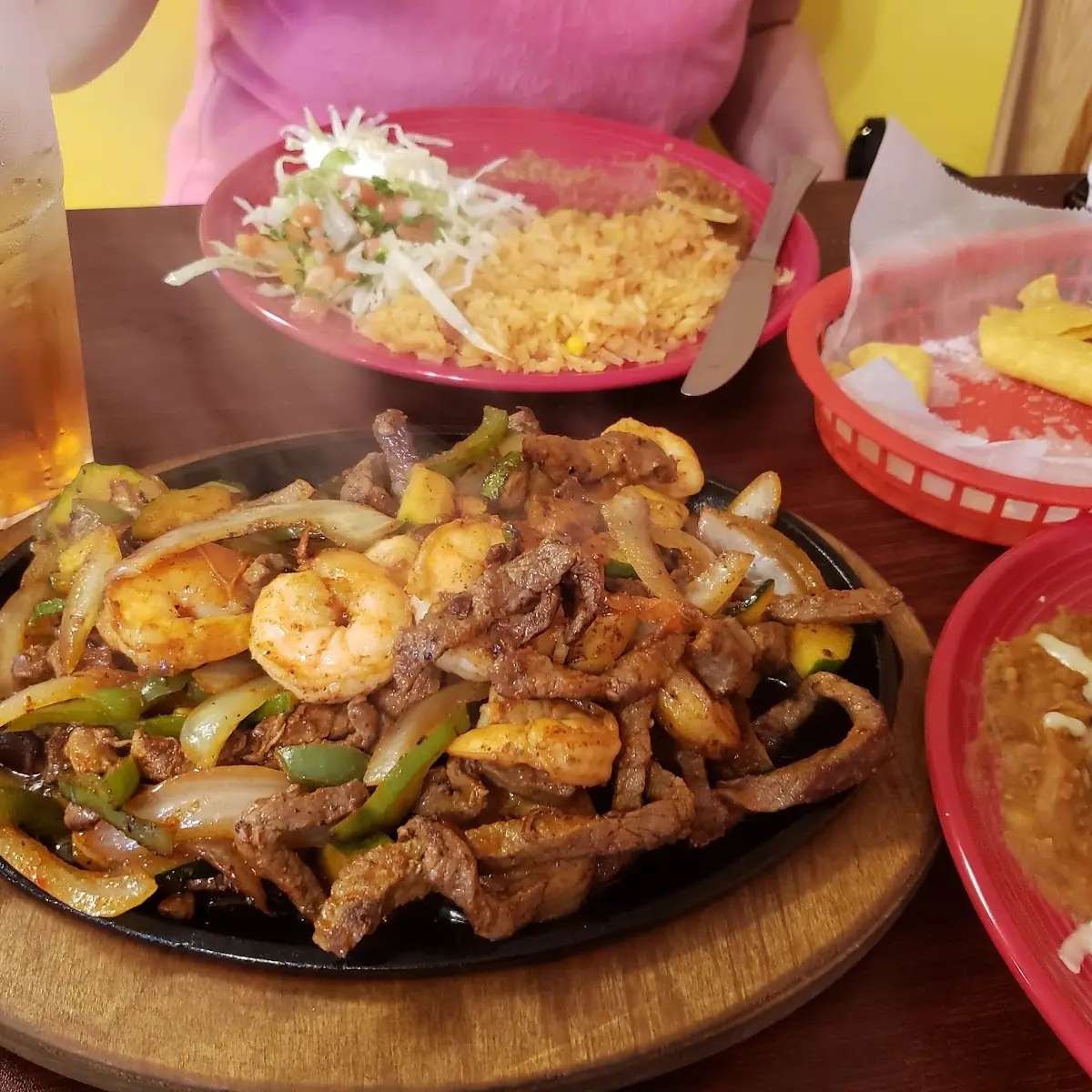 Steak and Shrimp Fajitas