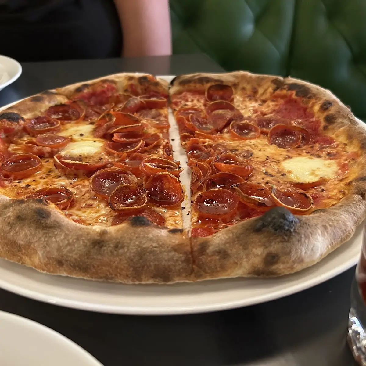 Wood Fired Pepperoni Pizza Pie