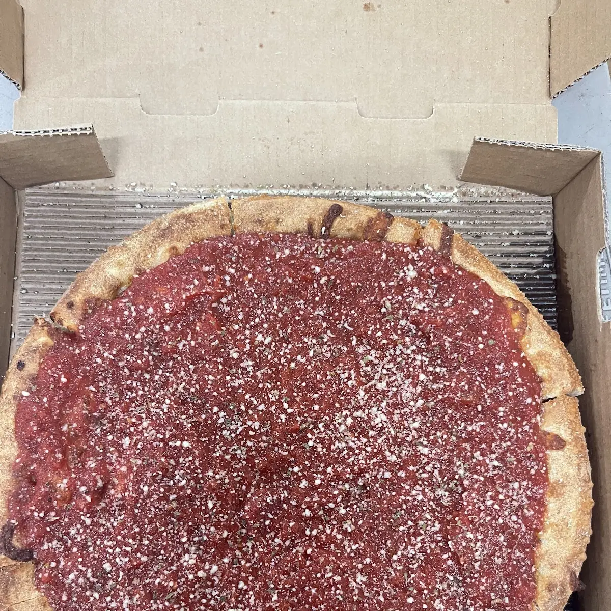 Deep Dish Chicken and Steak Pizza