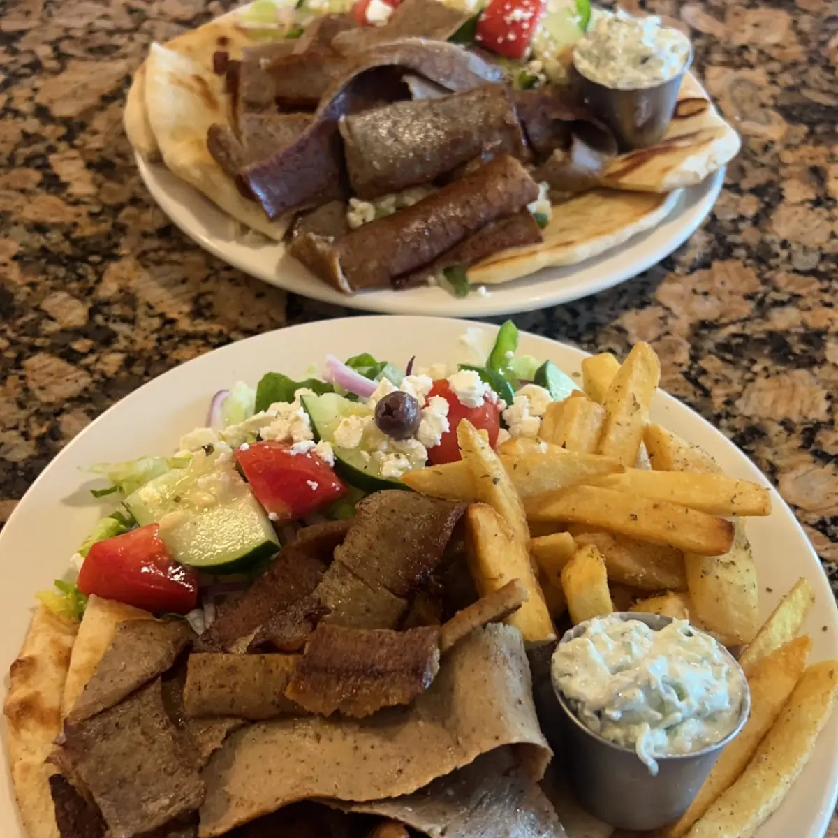 Grilled Shrimp Gyro (Pita Sandwich) Fries/Side Not Included