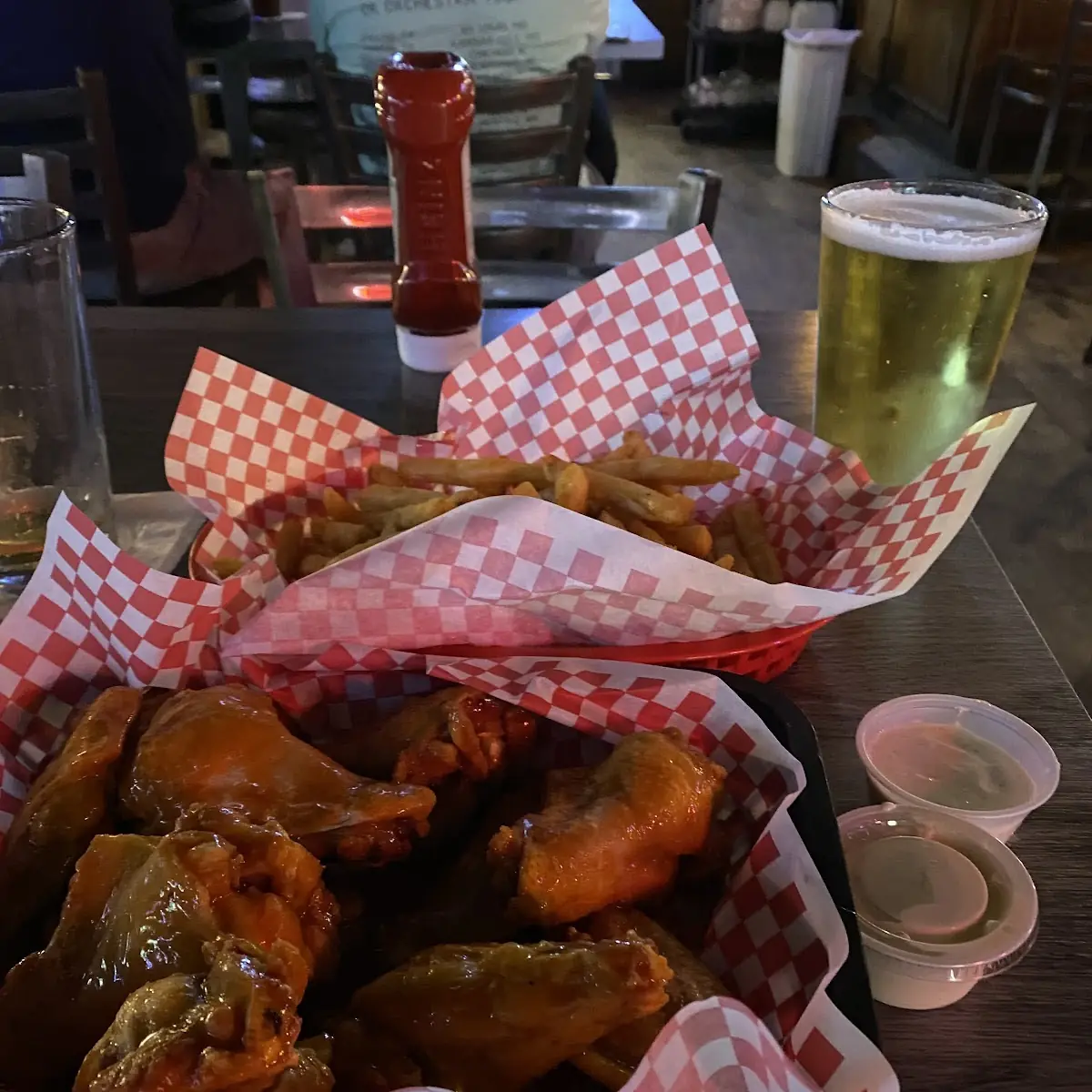 Buffalo Wings and Fries