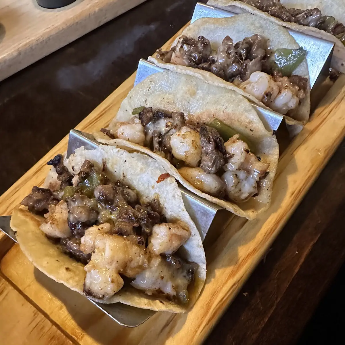 Steak and Shrimp Tacos