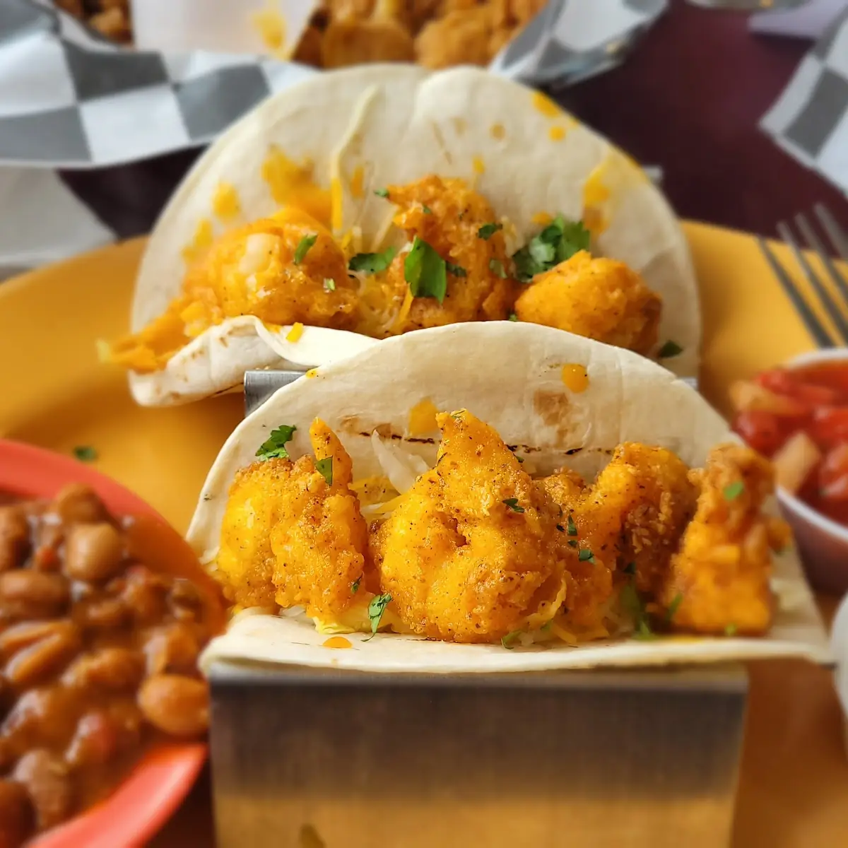 Buffalo Shrimp Tacos