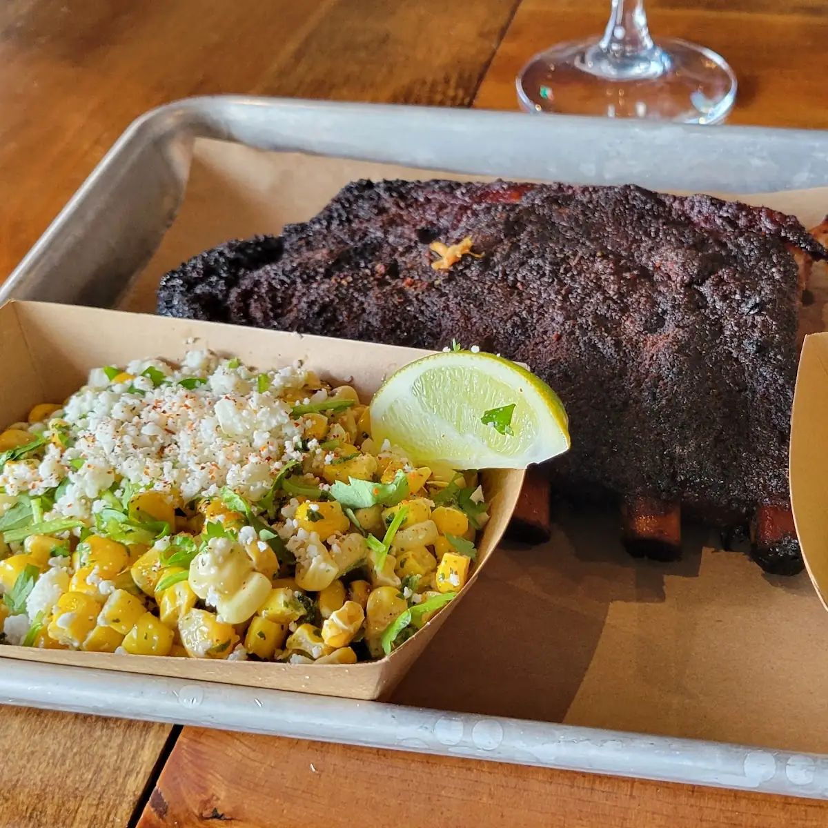 Street Corn Spare Ribs and Pickles