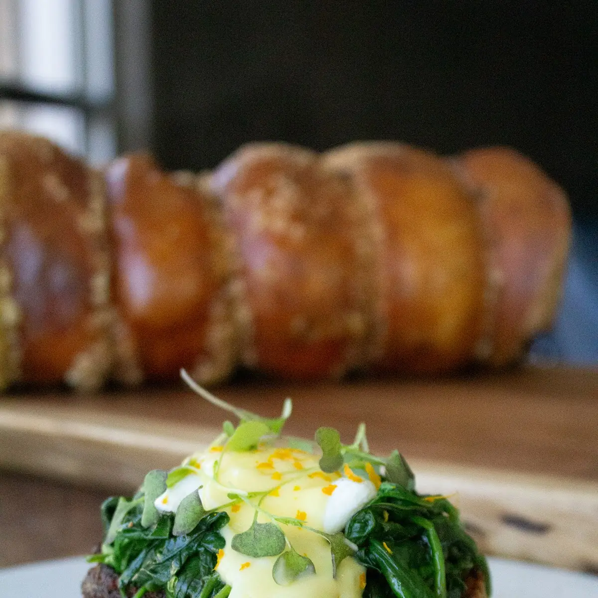Berkshire Pork Belly Benedict