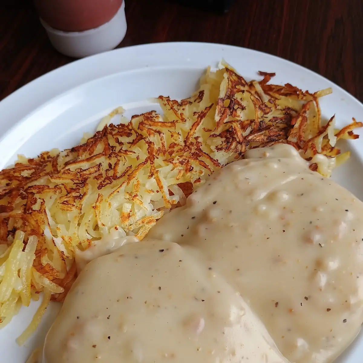 Country Fried Steak Hash Browns Toast