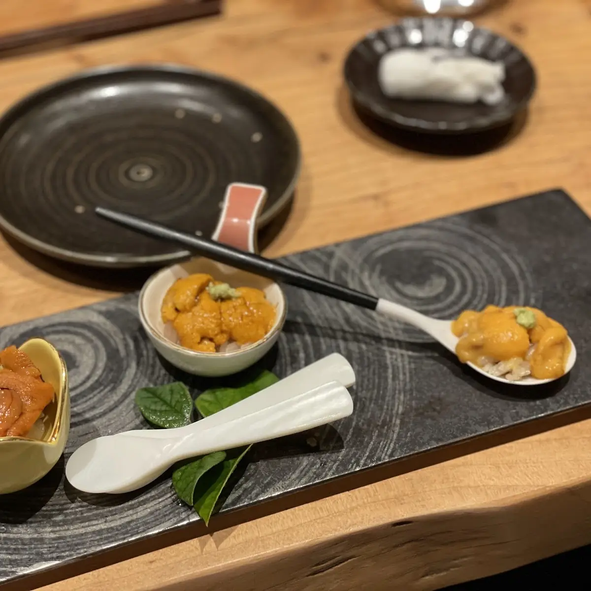 Uni Sashimi Tasting Platter