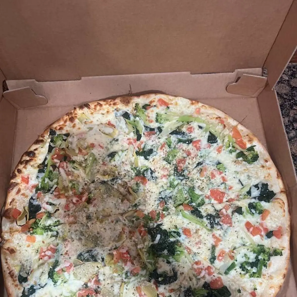 White Veggie Pizza