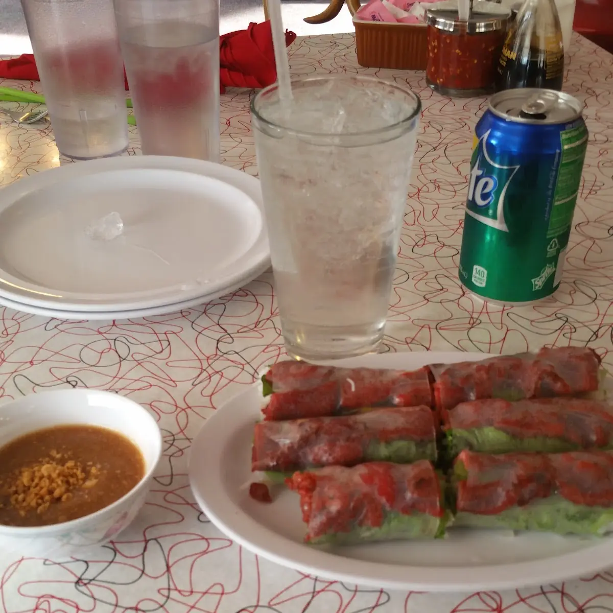 Charbroiled Pork & Egg Rolls