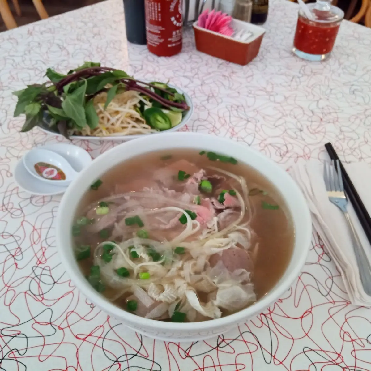 Rice Noodles Soup with Sliced Beef
