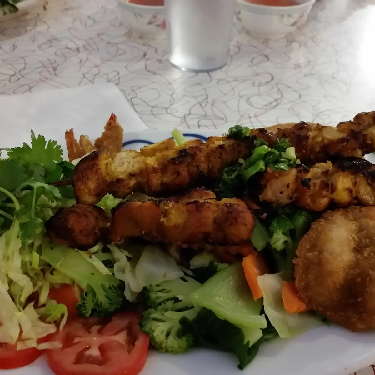 Teriyaki Chicken and Shrimp