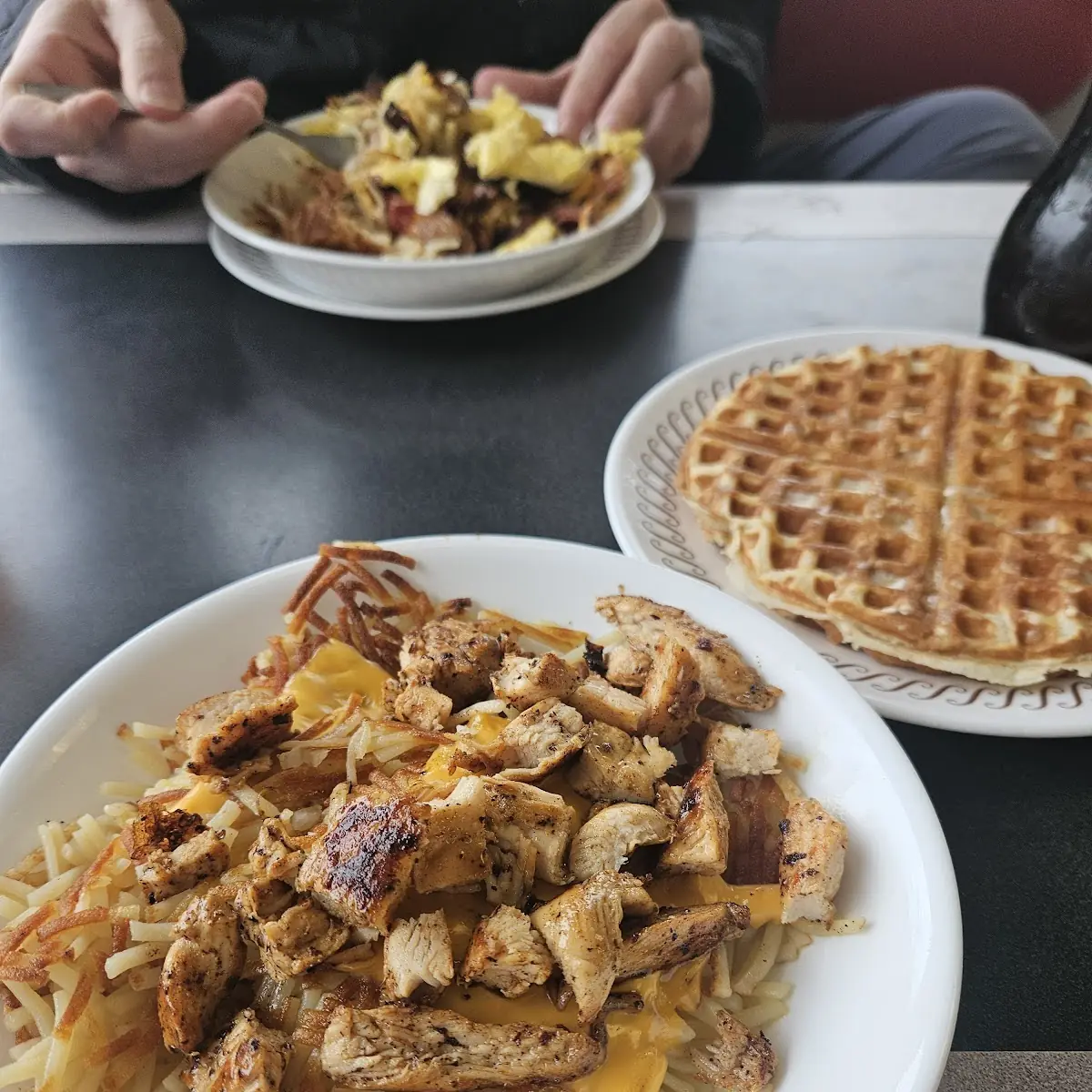 Chicken Melt Hashbrown Bowl