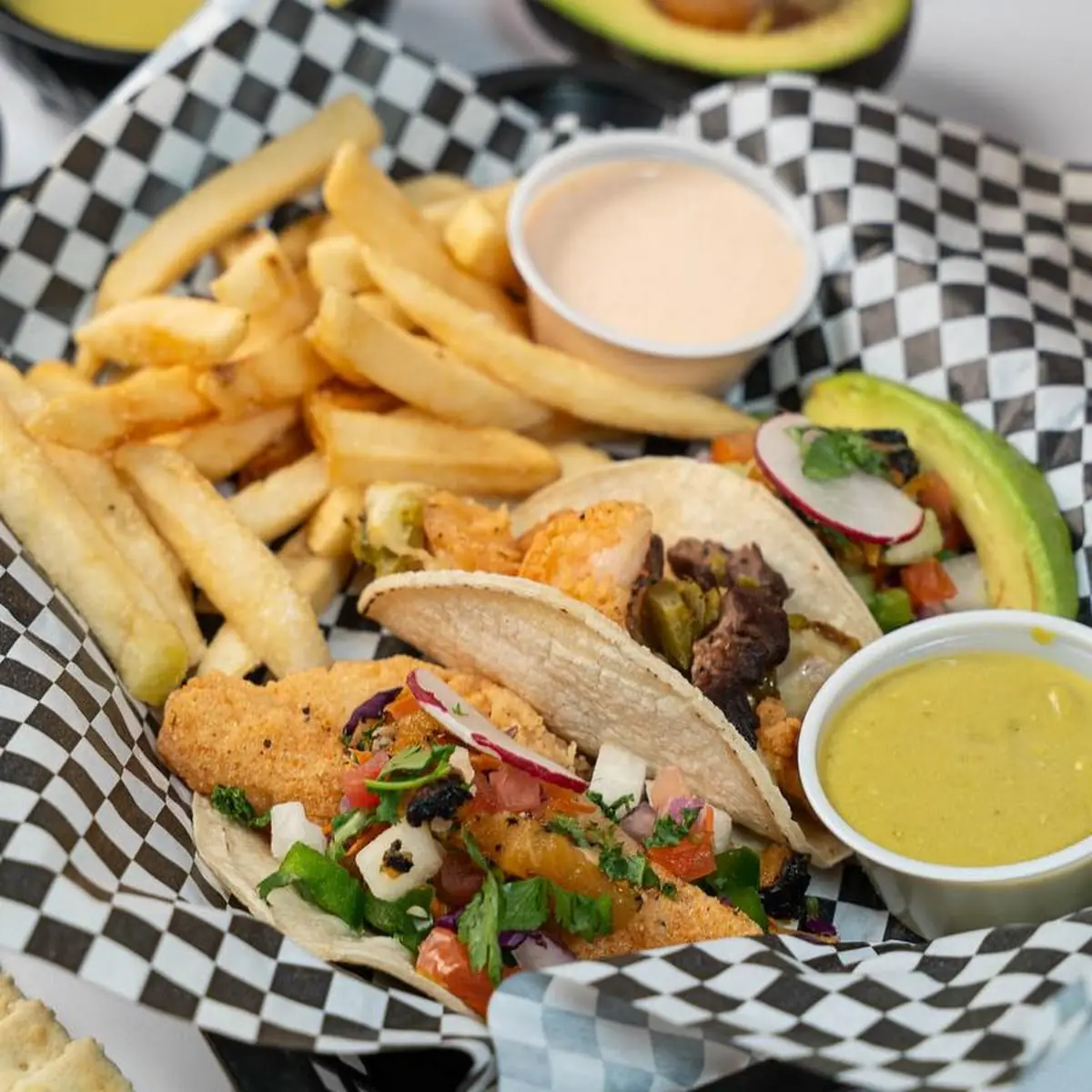 Shell-Ah’S Fish or Shrimp Tacos