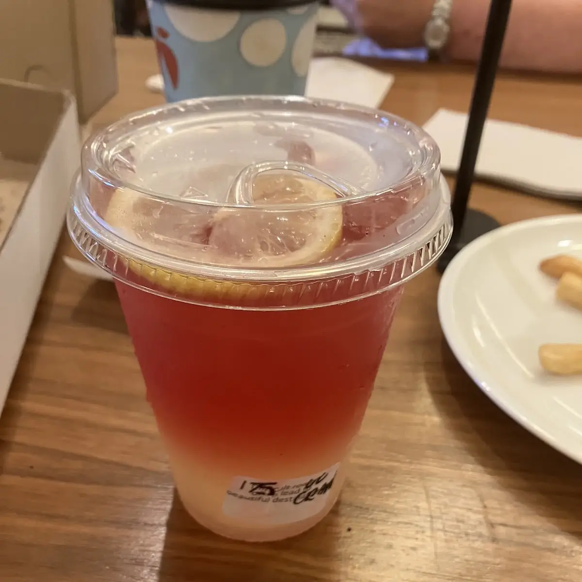 Vanilla Bean Lemonade with Cranberry Juice