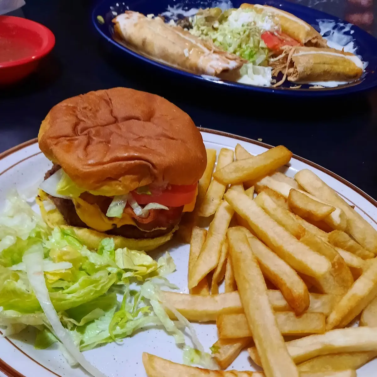 Bacon Cheeseburger with Fries
