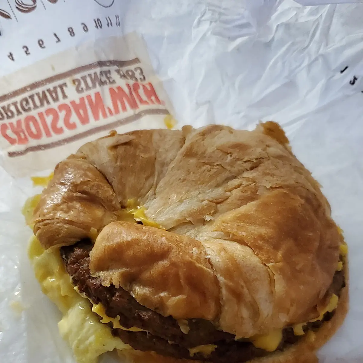 Sausage Egg and Cheese Croissant