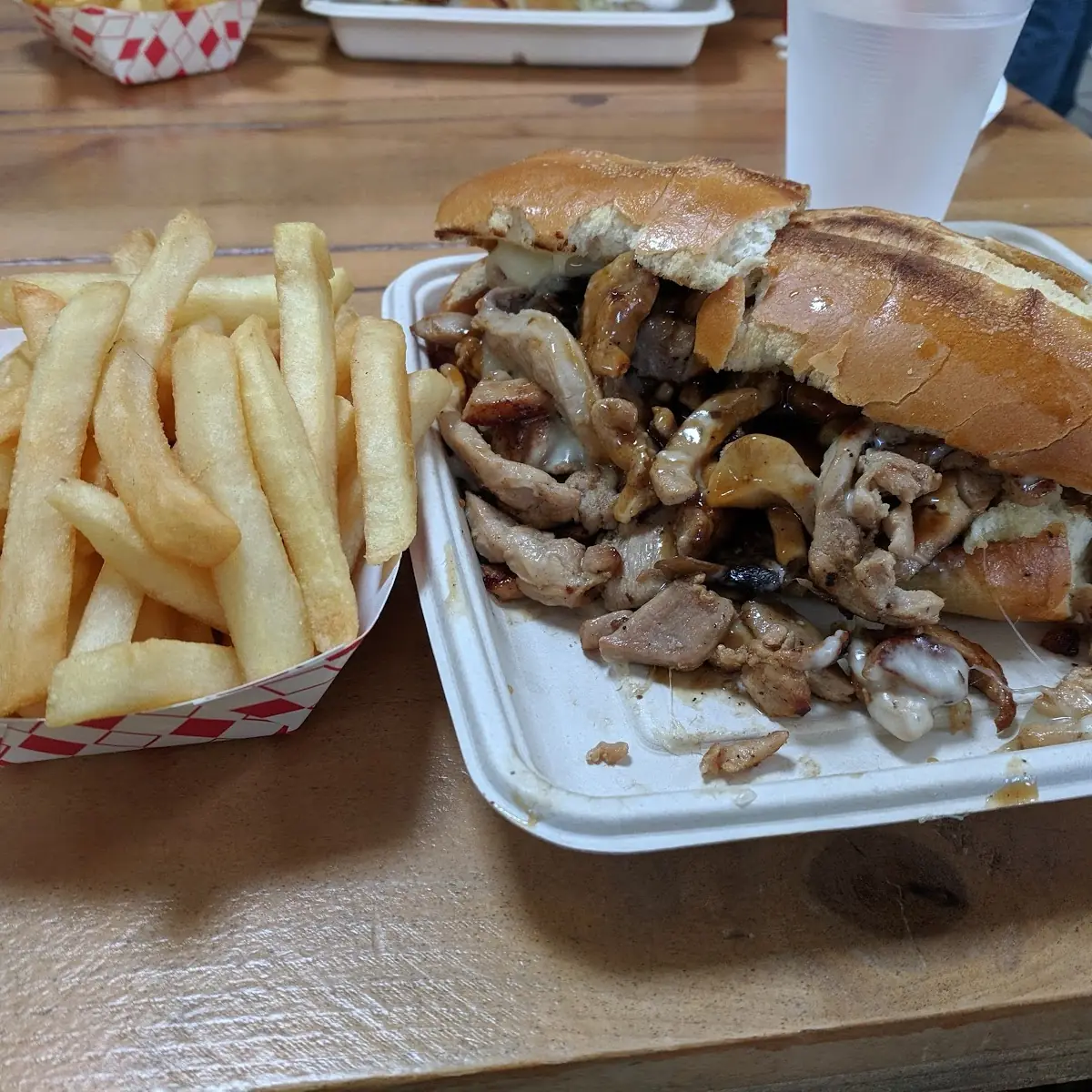Philly Cheese Steak with Fries