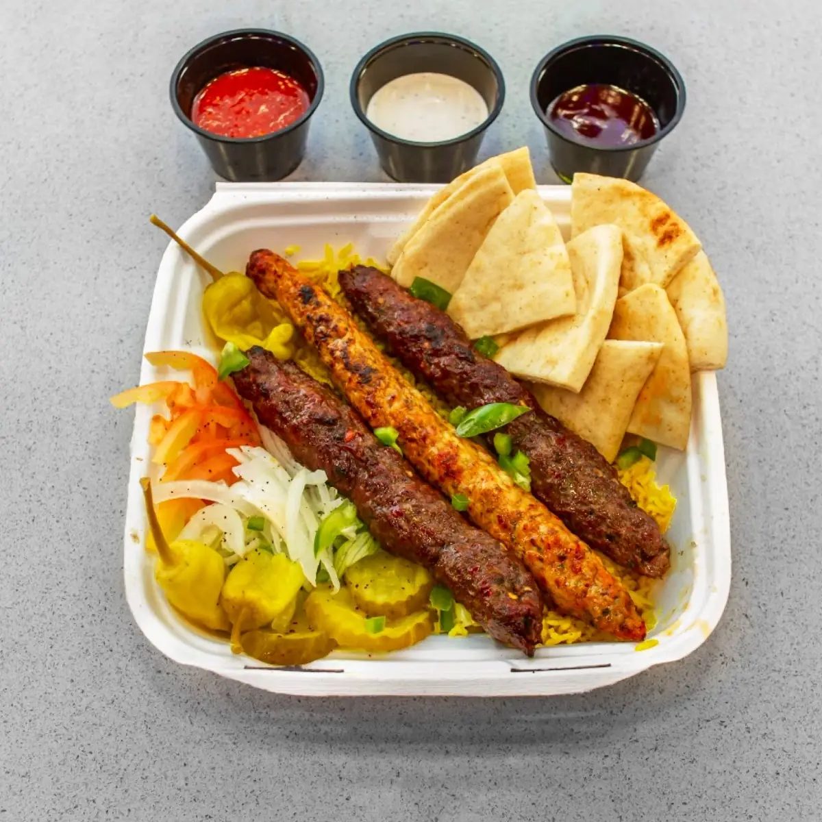 Beef Kebab and Bread